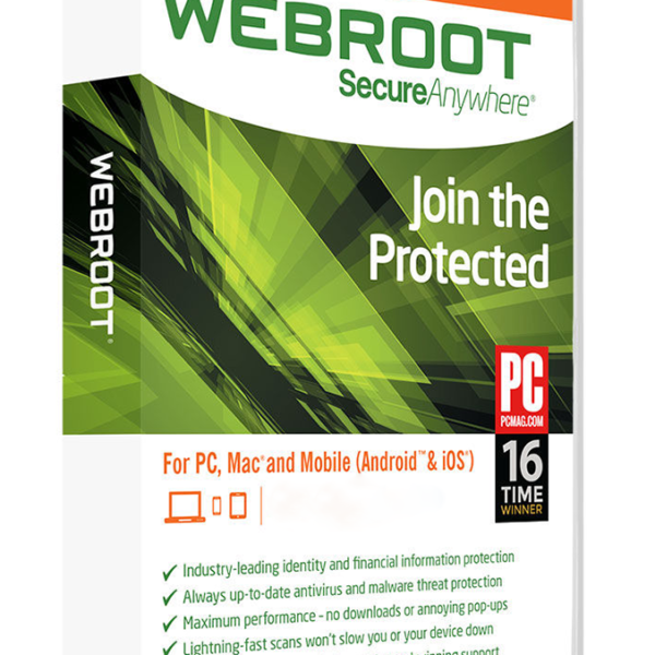 Webroot SecureAnywhere Internet Security Plus (1 Year / 1 Device) Latest Version + Free Updates