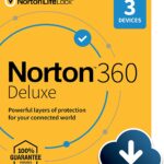 Norton 360 Deluxe EU ONLY (1 Year / 3 Devices) + 25 GB Cloud Storage (Latest Version + Free Updates)